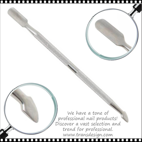 Stainless Steel Double-Sided Flat Cuticle Pusher & Nail Cleaner – Daily  Charme